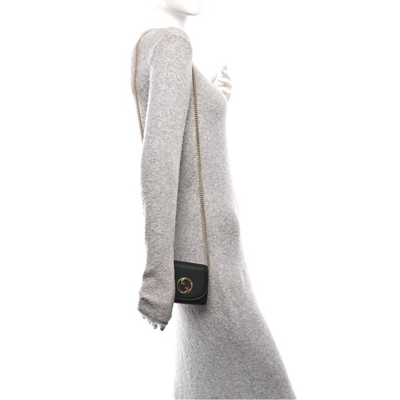 Roxy Calfskin Medium Blondie Chain Wallet Black - Picture 4 of 11